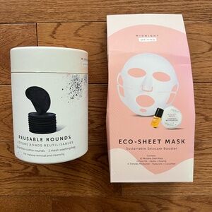 Midnight Paloma Reusable Rounds and Eco-sheet mask, new